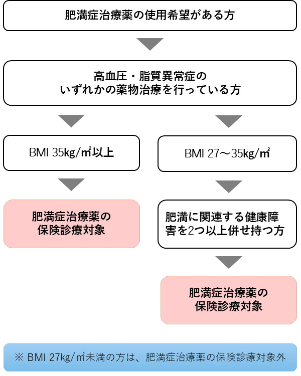 肥満症治療薬 保険診療対象の条件